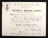 Morrison Laurence Henry Master Certificate
